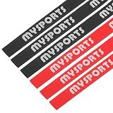 PATIKIL 10Pack 18x0.4 Table Tennis Racket Edge Tape Side Tape Red Black