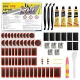 ZMRYO 80 PCS Bike Tire Repair Kit, Self-Adhesive Bike Tire Patch Kit