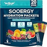 Sooergy Electrolytes Powder Packets Sugar Free Hydration Packets, 7 Flavors Liquid Daily IV Electrolyte Drink Mixes for Rehydration with Electrolytes, Vitamins, 0 Calorie, 20 Sticks