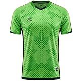 Arcarius Men's Pro Soccer Jersey – Moisture Wicking Match or Goalie Uniform (Light Green, Medium)