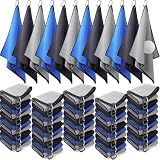 Batiyeer Golf Towels Bulk for Bags 16"x16", Black,Gray,Blue, 50 Pcs