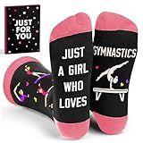 Gymnastics Gifts - Perfect Socks for Girls, Ideal For 7, 8, 9 Year Old Girl Gifts, Unique Stocking Stuffers for Teen Girls, Christmas Presents, Gymnastics Coach gifts, Warm and Soft Gymnastics Stuff