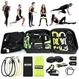 Ex Kit Home Gym Equipment with Carry Bag - 10Pcs Resistance Bands Kit with Handles, Door Anchor, Jump Rope, Booty Bands & More – Full Body Workout Bands Set for Strength, Cardio & Flexibility