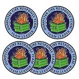1Pcs/5Pcs/10Pcs Dumpster Fire Response Team Enamel Pins for Office Hilarious Badge Gifts for Coworkers Team Leader (5Pcs)