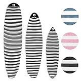 PAMGEA Surf Squared 8'2" Longboard Surfboard Sock Cover – Lightweight Stretch SUP & Paddleboard Bag, Protective Sleeve for Shortboard, Longboard, Hybrid, Wakesurf – Surfing Accessory, Black