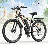 PUJH Peak 1500W Motors Electric Bike for Adults, 48V 17.5Ah Battery, 29"*2.1 Fast Ebike,Max 32 mph 30-80 Miles,Front Suspension Disc Brake Class 3 E-Bike,Off Road Mountain Hunting for Men
