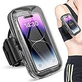 Phone Holder for Running, Armband for iPhone 16 15 14 13 Pro Max 12 11 Plus X Samsung Android Up to 6.9'', Universal Arm Bands Bag with Key Card Pocket for Exercise Walking Workout Fitness