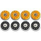 TORPSPORTS (Dia.58mm)2-1/4'' Shuffleboard Pucks, Matt surface Set of 8 Orange/Black