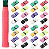 Jerify 24 Pieces Tennis Racket Grip Tape, Precut Tennis Overgrips Tape Badminton Racket Grips with Velvety Comfort for Anti Slip and Absorbent Grip(Assorted Colors)