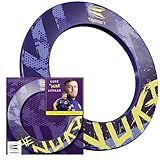 Target Darts Luke Littler Dartboard Surround | The Nuke Dart Board Protector Ring, Compatible with All Steel Tip Dartboards, Purple & Yellow Dart Surrounds, Easy Install Wall Protection Outer Rings
