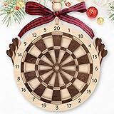 MAPDTWO Dart Ornament - Dartboard Ornaments, Darts Ornaments for Christmas Tree - Dartboard Gifts for Men, Lovers, Teen Boys, Girls, Players - 2 Layered Wood Ornament 2025