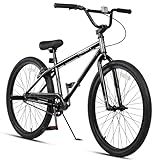 cubsala 26 Inch BMX Race Bike Bicycles Beginner-Level to Advanced Riders with 2 Pegs Trick Cycling and Professional BMX Riding, Black