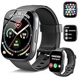 2025 Smart Watch for Men Women, 1.95" HD Touchscreen Fitness Tracker with Bluetooth Calling, Fitness Watch with 110+ Sports Modes/Heart Rate/Sleep Monitor, IP68 Waterproof Smartwatch for Android iOS