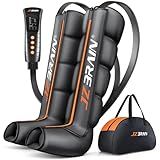 JZBRAIN Sequential Air Compression Recovery System : Professional Full Leg Compression Boots for Circulation and Pain Relief - Sequential Device for Muscle Relaxation - for Athletes,Women,Men