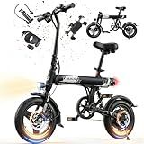 VARUN Electric Bike for Adults, 500W Peak Motor Electric Bike, 20 MPH Speed, 25 Miles PAS, Embedded Battery, Lightweight Foldable Ebike for Adults and Teens