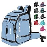 MORXPLOR Ski Boot Bag - 65L Padded, Waterproof Ski Travel Backpack for Gear & Accessories