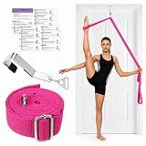 Stretching Strap with Door Anchor Improve Leg Flexibility for Splits-Pink