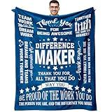 Fluxflix Thank You Gifts for Men, Employee Gifts, Employee Appreciation Gifts, Best Team Gifts for Employees from Boss, Thank You Gifts for Coworkers Employees Blanket 60" x 50"