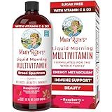 MaryRuth Organics Liquid Morning Multivitamin for Women, Men & Kids | Vitamin A C D E B6 B12 Biotin Zinc | Beauty | Vegan | Non-GMO | Gluten Free | 32 Servings