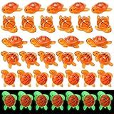 Amyhill 30 Pcs Basketball Team Gifts Mini Resin Basketball Turtle Emotional Support Sports Gifts Small Luminous Sports Turtle for Birthday Party Decoration Team Players Fans Coworkers