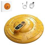 Ipx7 Floating & Rechargeable Bait Bucket Aerator, Portable Quiet Fish Tank Oxygenator for Outdoor Fishing, Live Bait Bucket, Fish Tank, Pond and Aquarium (Yellow)