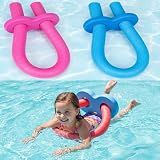 Pinkunn 2pcs Pool Noodle Floating Connector Swim Noodles Foam Stick Pool Noodles Accessory for Summer Outdoor Beginners Water Games Beach Lake Party Non-Slip Design Enhances Fun Confidence