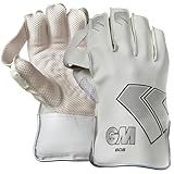 Gunn & Moore GM Cricket 606 Premium Wicket Keeping Gloves - White Color, Adult Size