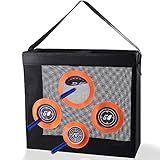 Hely Cancy Portable Shooting Practice Target Toy Storage Mesh Bag Compatible with Nerf Darts for Kids 6+