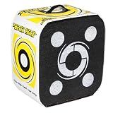 Black Hole 4-Sided Archery Target, 18" x 16" x 11", 300 FPS, Uses Friction Not Force to Stop All Field Points and Broadheads, Open-Face Layered Design, Lightweight and Carry Strap for Portability