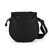 Chalk Bag for Rock Climbing, Bouldering Chalk Bag with Adjustable Belt & Pocket for Gymnastics, Gym, Cross Training, Weightlifting