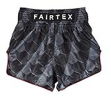 Fairtex Slim Cut Muay Thai Boxing Shorts - BS1901 (Stealth - Black, Medium)