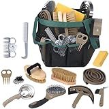 TERPUP Horse Grooming Kit 13 Piece, Horse Brushes for Grooming Supplies Set with Organizer Bag, Horse Braiding Kit, Horse Brush & Curry Comb for Effective Grooming, Gift for Horse Riders Beginners