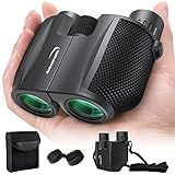 Aurosports 10x25 Binoculars for Adults and Kids, Large View Compact Binoculars with Low Light Vision, Easy Focus Small Binocular for Bird Watching Outdoor Travel Sightseeing Concert Hunting Hiking