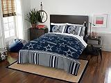Officially Licensed NFL Dallas Cowboys Queen Bed In a Bag Set, 86" x 86", Navy Blue