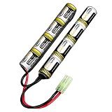 Keenstone 9.6V 1600mAh Nunchuck Nimh Airsoft Battery, Compatible with Airsoft Gun or AEG Airsoft Gun