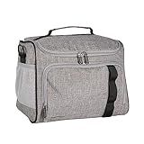 Amazon Basics Leakproof Reusable, Portable Soft Insulated Cooler Lunch Bag, Stays Cold for Hours, 24 Can Capacity, Adjustable Shoulder Strap, Gray