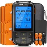 AVCOO 3-in-1 TENS Unit with EMS & Relax for Pain Relief, 32 Modes, EVA Case