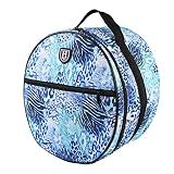 Harrison Howard Motorcycle Helmet Bag Waterproof Storage Carrying Bag Icyblue Leopard