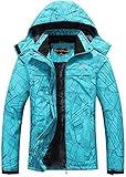 OTU Women's Waterproof Ski Jacket Snowboarding Windbreaker Warm Winter Hooded Mountain Snow Coat