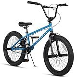 cubsala Freestyle BMX Bike, 20 Inch Kids Bicycle for 7-13 Years Old Kids and Beginner Level Rider, Blue
