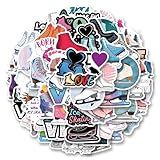 62Pcs Ice Skating Stickers Pack, Cartoon Cute Vinyl Waterproof Decals for Water Bottle,Laptop,Phone,Skateboard,Scrapbooking,Bumper Decor for Kids Teens Adults Fans for Party Supply