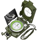 Proster Lensatic Sighting Compass IP65 Waterproof with Clinometer Bag