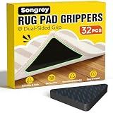 Songrey Non-Slip Rug Corner Grippers 32PCS