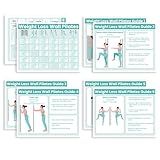 Auroscent Wall Pilates Workouts for Beginners Senior Fitness Program, 30-Day Wall Pilates Workouts for Beginners, Weight Loss Exercise, No Floor Exercises