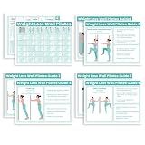 Auroscent Wall Pilates Workouts for Beginners Senior Fitness Program, 30-Day Wall Pilates Workouts for Beginners, Weight Loss Exercise, No Floor Exercises