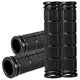 CHUNZEXI 4 PCS Bike Handlebar Grips, Rubber Bicycle Bar Grips Replacement, Non-Slip Handle Grips for Kids Bikes, Scooters, BMX, Mountain & Cruiser Bikes (Black)