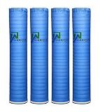 AMERIQUE 800SQFT 4TH Generation Blue 2MM Thick Flooring Underlayment Padding 3-in-1 Heavy Duty Foam with Tape & Vapor Barrier