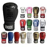 Ringside Apex Flash Sparring Gloves, IMF-Tech Boxing Gloves with Secure Wrist Support, Synthetic Boxing Gloves for Men and Women, Black and Black, 16 oz