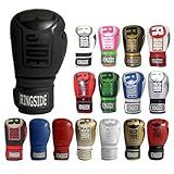 Ringside Apex Flash Sparring Gloves, IMF-Tech Synthetic Boxing Gloves with Secure Wrist Support, Ideal for Men and Women, Black and Black, 16 oz
