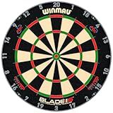 WINMAU Darts Blade 6 Triple Core Carbon Professional PDC Dartboard with Official Tournament Specifications | Endorsed by The PDC